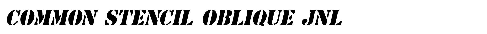Common Stencil Oblique JNL image